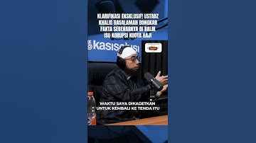 Klarifikasi Eksklusif! Ustadz Khalid Basalamah Bongkar Fakta Sebenarnya Dibalik Isu Kuota Haji‼️