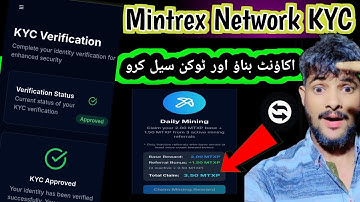 Mintrex Network KYC Process easy method New mining network account Create Kro Token sell kro 