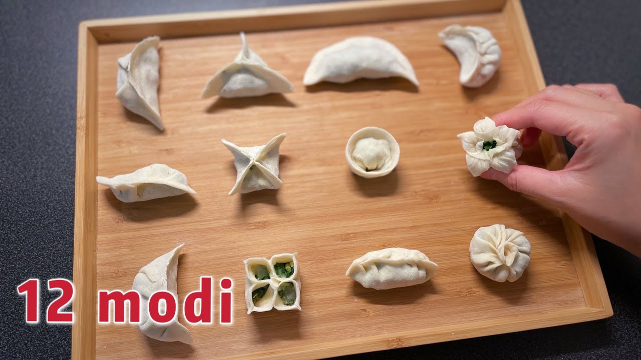 12 ways to fold your CHINESE DUMPLINGS 