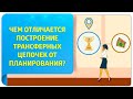 Чем отличается построение трансферных цепочек от планирования?