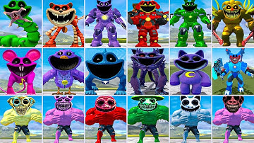 EVOLUTION OF ALL NEW SMILING CRITTERS VS ALL POPPY PLAYTIME CHAPTER 3 VS ZOONOMALY MONSTER In GMod!