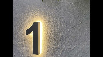 Illuminate Your Address: Stylish Solar-Powered House Numbers!