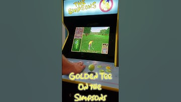 Golden Tee on the Simpsons Arcade1up Cab