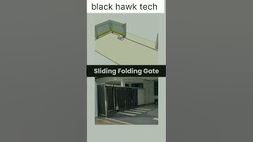 sliding folding gate #mechanical #mechanic #gear #generalknowledge #shortvideo #subscribe #share