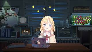 Ame say "Desk abuse sounds are relaxing" [Amelia Watson / HololiveEN]