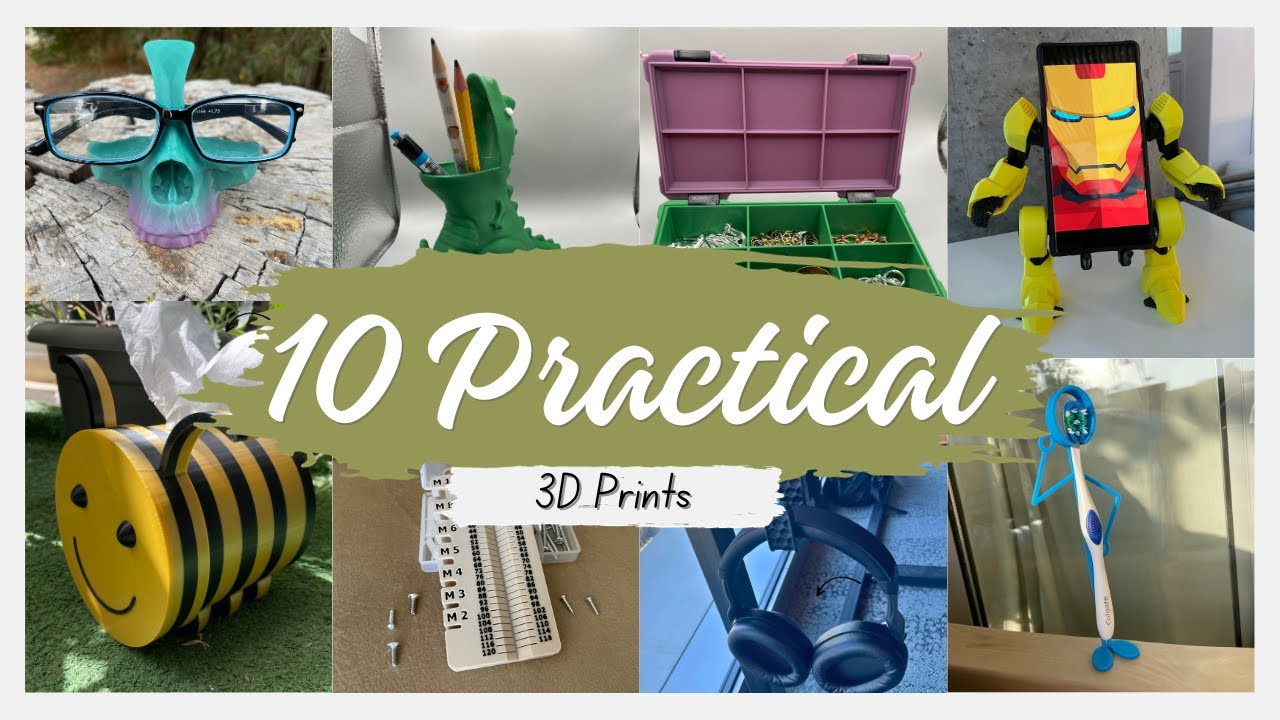 Discover 10 Remarkably Useful 3D Printed Creations! - YouTube
