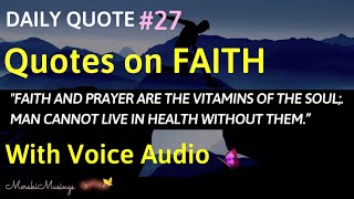 Quotes on Faith 😇 Daily Quotes of the Day 💖God Bless You in Abundance 🌈 Life Changing Faith Quotes💝 screenshot 1