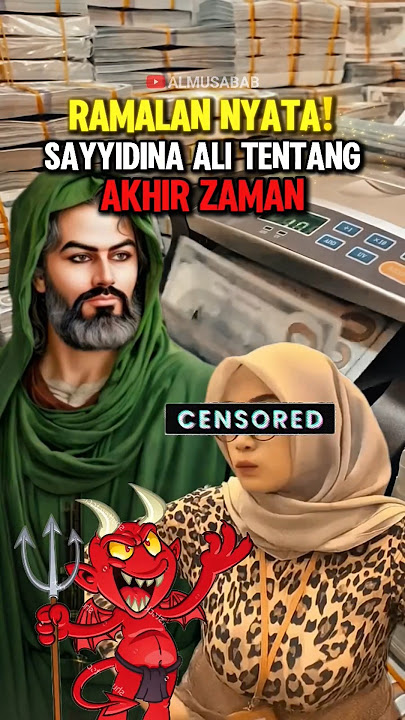Ramalan Sayyidina Ali tentang Zaman Kita