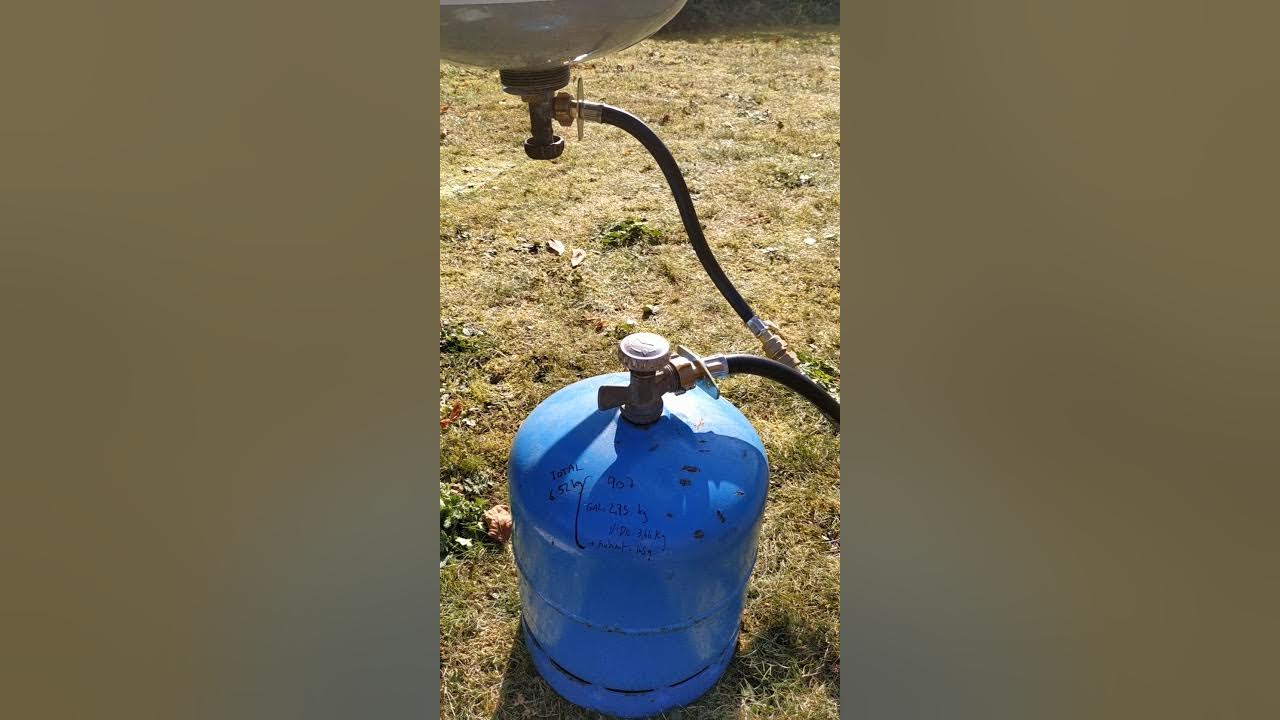 Remplir une bouteille Camping Gaz 907 avec une bouteille 13kg de