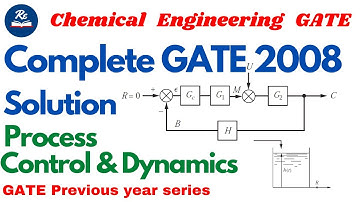 Process dynamics and Control Chemical Engineering | Complete Solution PDC Gate 2008|Ranjaneinstitute