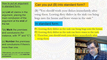 Putting Arguments in Standard Form