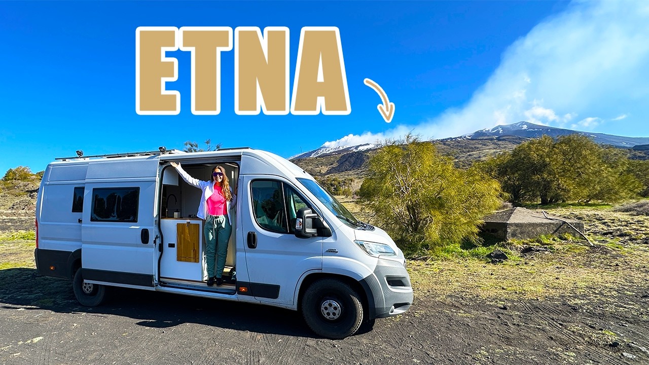 S Naší OBYTNOU DODÁVKOU Jedeme Na AKTIVNÍ SOPKU! 😳 [vanlife itálie]