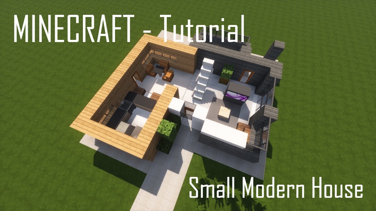 Minecraft Small Modern House - Tutorial (Interior) - YouTube