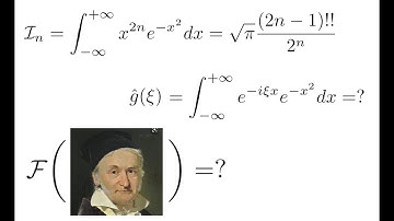 Fourier Transform of the Gaussian e^{-x^2} by Summing over the General Gaussian Integrals