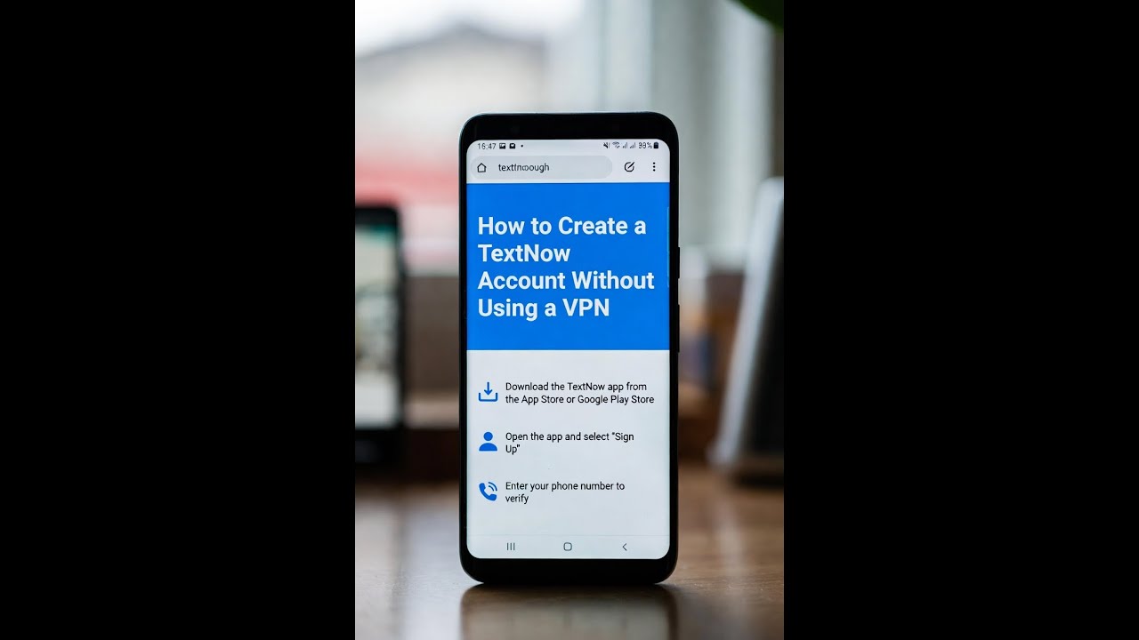 How to create a Textnow Account in Africa without using a VPN - YouTube