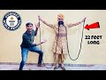 We Meet 22 Feet Longest ￼Moustache Human On The Earth 😀- इनकी मुच्छे रस्सी से लंबी है 😃