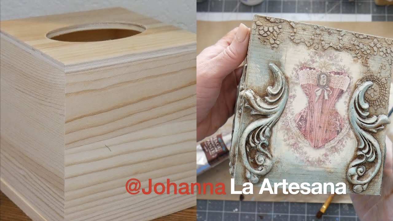 CAJA DISPENSADORA EN MADERA NATURAL PARA PAÑUELOS DE PAPEL CUADRADA