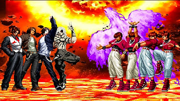 [KOF Mugen] Kyo Kusanagi Team vs Chris Team