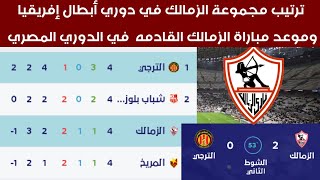 ترتيب مجموعة الزمالك بعد الفوز على الترجي التونسي اليوم في دوري أبطال إفريقيا.