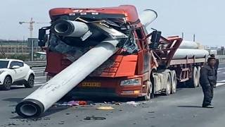 Dangerous Idiots Fastest Truck & Car Driving Fails, Heavy Equipment Truck Fails Skills