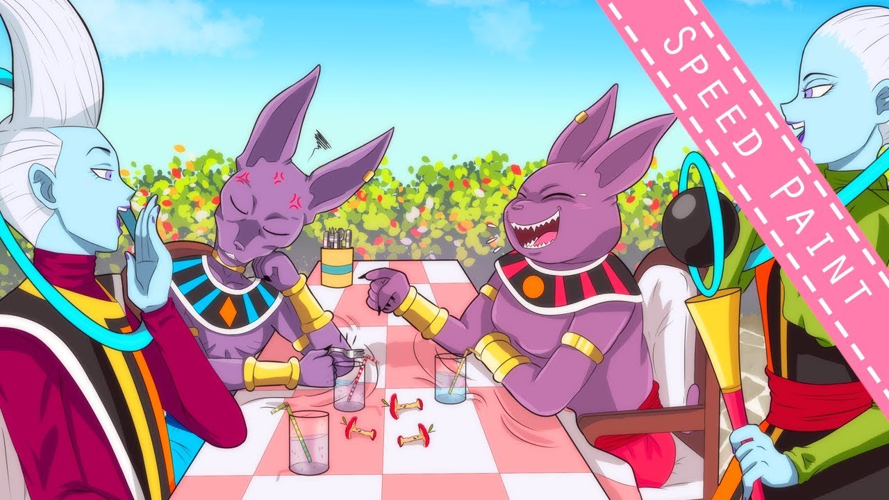 Speedpaint Whis Beerus Champa And Vados Fanart Youtube