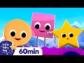 Shape Train +More Nursery Rhymes and Kids Songs | Little Baby Bum