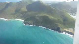 HQ takeoff from St Barth airport to St Martin Grand Case FWI