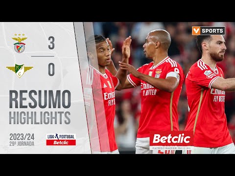 Resumo: Benfica 3-0 Moreirense (Liga 23/24 #29)