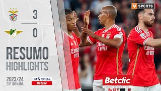 Resumo: Benfica 3-0 Moreirense (Liga 23/24 #29)