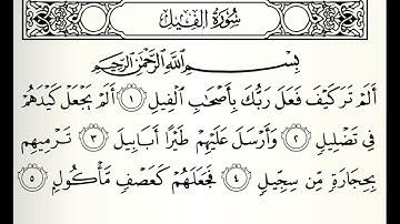 سورة الفيل القارئ عادل ريان