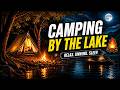 Camping Alone on a Quiet Lake at Night | Calm & Sleep Ambience