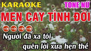 Men Cay Tình Đời Karaoke Tone Nữ Karaoke Hoàng Long - Beat Mới