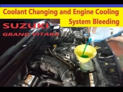 Замена охлаждающей жидкости и как провентилировать систему охлаждения Suzuki Grand Vitara