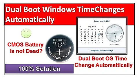 Fix the Date Time Problem on Dual boot Computer | Date and Time changes automatically on reboot