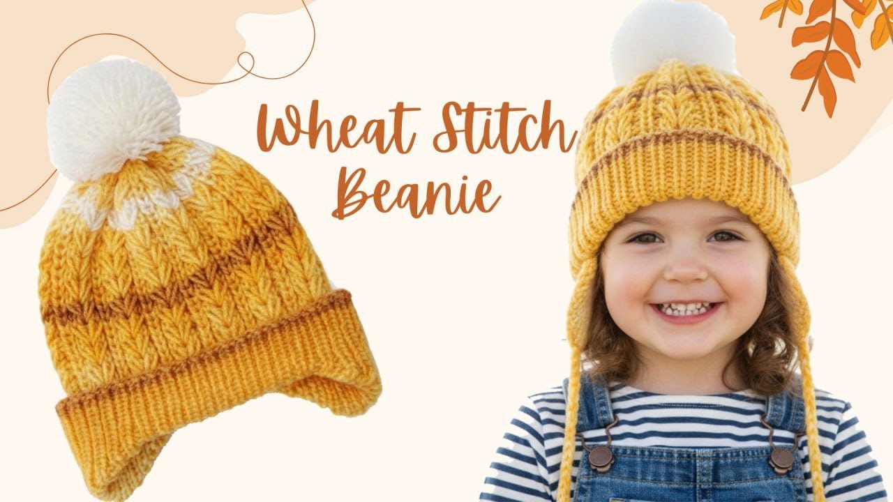 #knitting #wheat #stitch / #بافتنی_دومیل - مدل خوشه گندم روگوشی