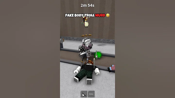 FAKE BODY MURDERER TROLLING IN MM2 😂 #mm2 #roblox #robloxshorts #shorts