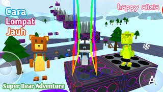 Beruang Sultan Cara Lompat Jauh di Super Bear Adventure | Game Happy Alicia | SBA Game