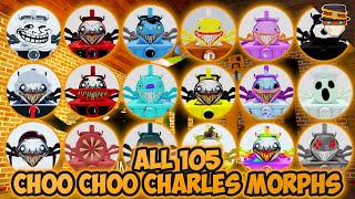 [ALL] How to get ALL 105 CHOO CHOO CHARLES MORPHS | Roblox