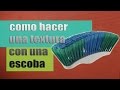 como  hacer una decoracion  utilizando un cepillo de escoba