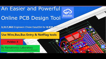 Use Wire Bus Bus Entry & Net Level Tools in EasyEDA