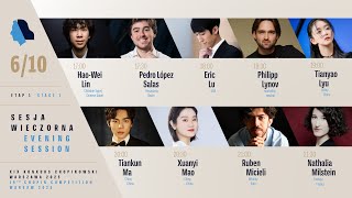 The 19th International Fryderyk Chopin Piano Competition (evening session), 6.10.2025