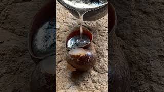 Relaxing scrap metal snail casting 🐌 #asmr #recycling #shorts