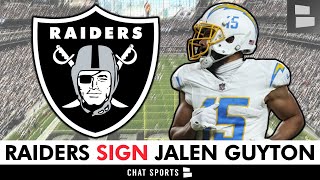 BREAKING: Las Vegas Raiders Sign Former Chargers WR Jalen Guyton | Raiders News