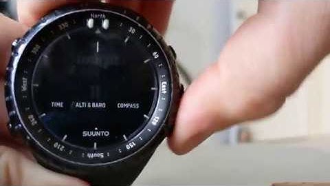Suunto Core: Changing Display Contrast