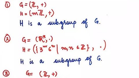 Subgroup characterization