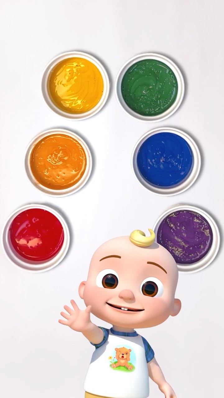 What Color does YELLOW? + RED? make?! Learn Color Mixing with Paint! #shorts #cocomelon