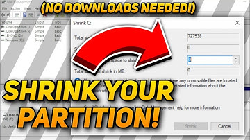 How to shrink Windows Partition | Fix 0 MB Problem (no external tools)