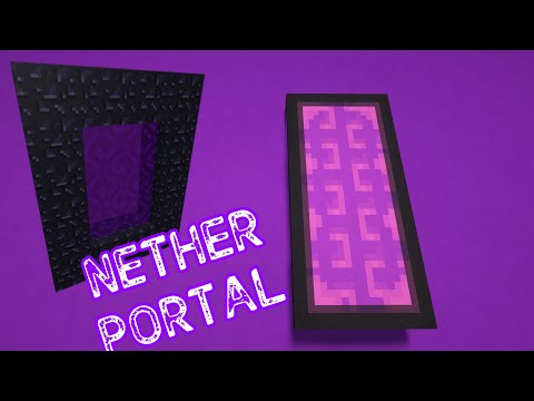 How to make a NETHER PORTAL in Minecraft! (Tutorial)