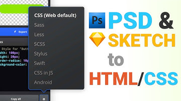 How To Convert PSD And Sketch to HTML/CSS With Avocode