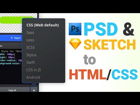 How To Convert Psd And Sketch To Htmlcss With Avocode Youtube